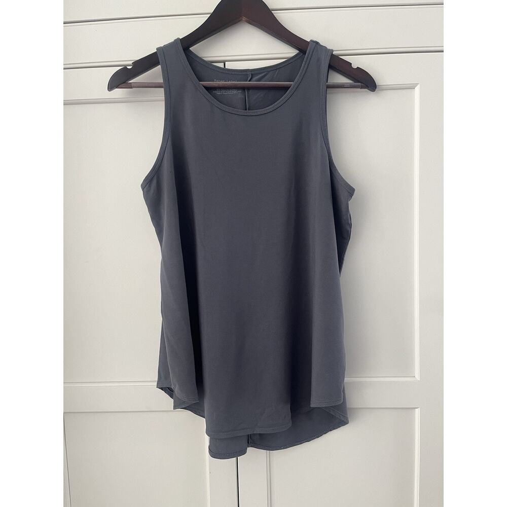 Paper label tencel tank top women’s Sz. L grey